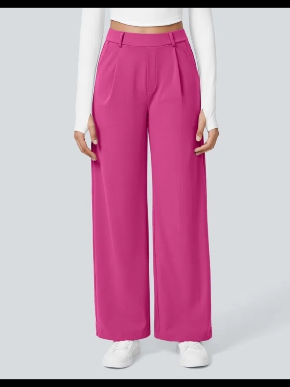 DayStretch High Waisted Pocket Straight Leg Work Pants